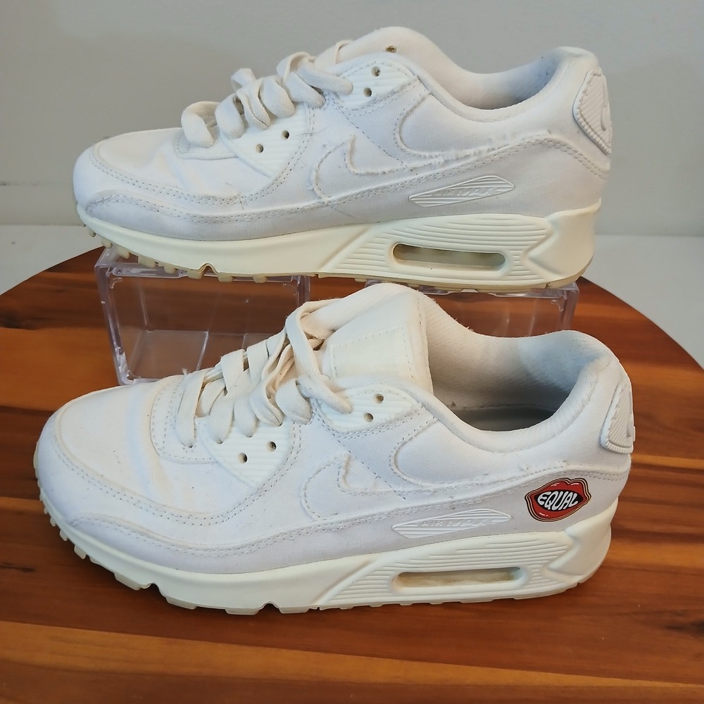 NikeAir Max 90 Futura The Future is Equal Womens 6 White Shoes FD0867-133